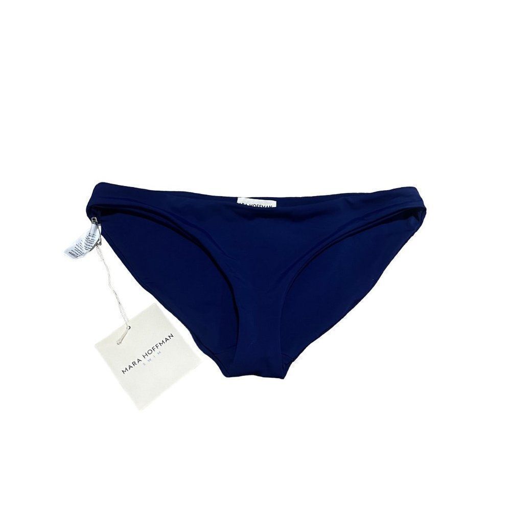 NWT MARA HOFFMAN Zoa night dark blue bikini bottoms size medium‎